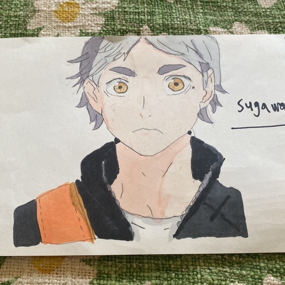 🌷✨Hand drawn Sugawara art✨🌷 - Picture 2 of 2
